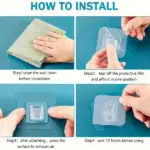 Transparent Double-sided Adhesive Wall Hooks - Image 12