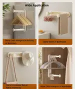 Clothes Hanger Storage Rack & Multifunctional Adjustable Hanger Organizer - Image 3