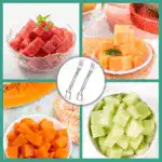 ✨2025 Dual-Head Watermelon Fork Slicer – 2-in-1 Stainless Steel Cutter & Fork for Easy, Fun Melon Serving - Image 5