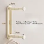 Clothes Hanger Storage Rack & Multifunctional Adjustable Hanger Organizer - Image 7