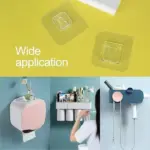 Transparent Double-sided Adhesive Wall Hooks - Image 7