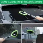Car Windshield Cleaning Tool with Extendable Handle