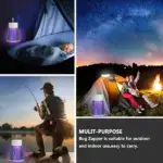 Portable Bug Zapper for Indoors Outdoor Fly Zapper Mosquito Trap - Image 7
