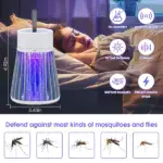 Portable Bug Zapper for Indoors Outdoor Fly Zapper Mosquito Trap - Image 8
