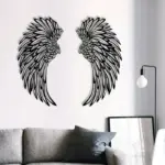 1 PAIR ANGEL WINGS METAL WALL ART WITH LED LIGHTS - Image 6