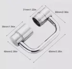 Universal sink faucet - 1080° Rotatable Faucet Aerator Extension - Image 6