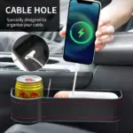 Leather Multifunctional Car Seat Organizer - Image 4