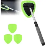 Rotating Microfiber Window Cleaner – 180° Swivel Glass Cleaning Tool