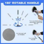 Rotating Microfiber Window Cleaner – 180° Swivel Glass Cleaning Tool - Image 5