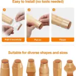 Transparent Chair Leg Floor Protectors – Silicone Furniture Pads (16/32/64 PCS) - Image 4