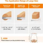 Transparent Chair Leg Floor Protectors – Silicone Furniture Pads (16/32/64 PCS) - Image 7