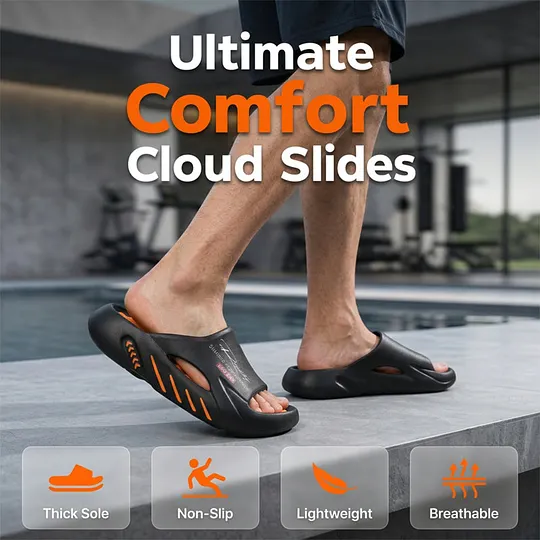 1 Ultra-Soft Cloud Slides – Lightweight EVA Non-Slip Comfort Slippers - Image 1