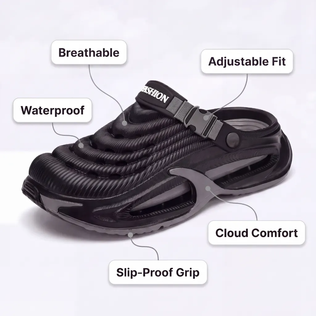 v1 3D Cloud EVA Comfort Clogs - Breathable Lightweight Cushioned Slip-On Shoes - Image 1